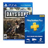 Days Gone Ps4 + Playstation Plus Americana 3 meses